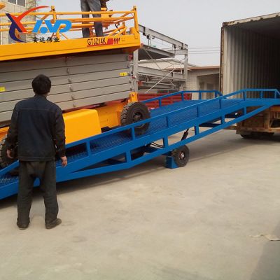 现货销售装卸货平台 移动液压式登车桥 8 10吨集装箱液压卸货平台